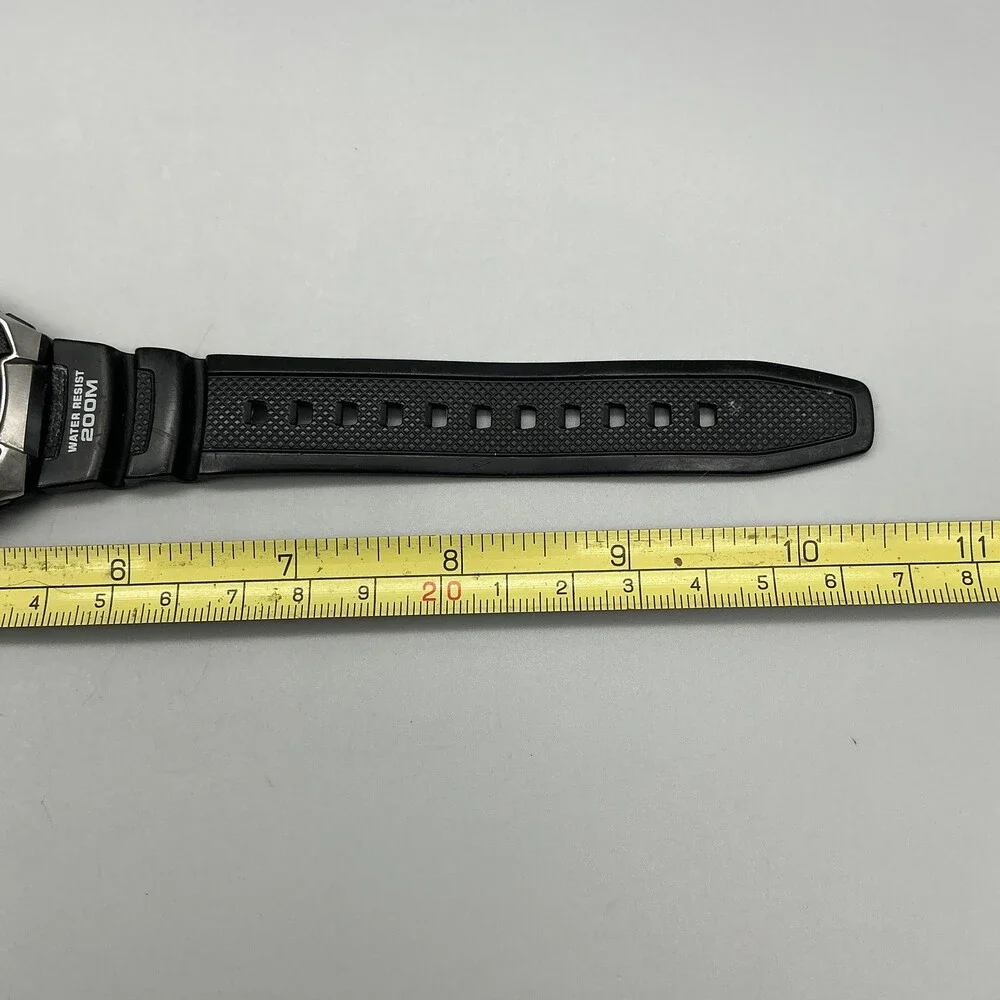 Casio 5056 AQW-101 Mens Watch 46mm Thermosensor Fishing World Time Illuminator
